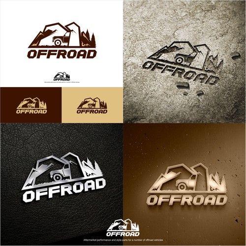 Offroad parts store needs bold logo. Design by arteq04