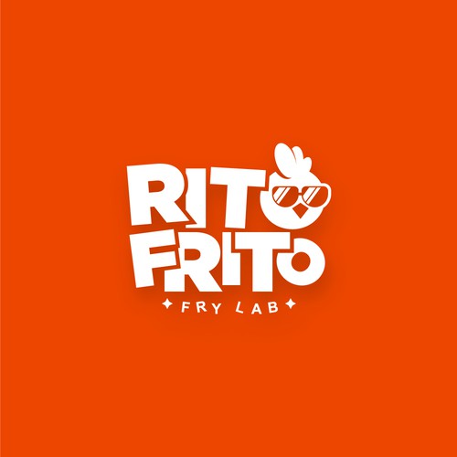 Fried Chicken Restaurant Logo RITO FRITO Design by CU4TRO ™