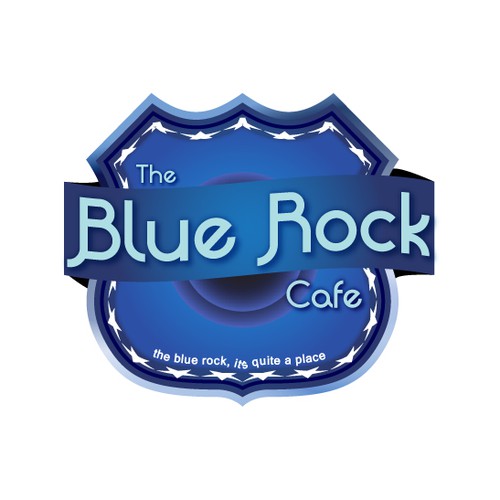 logo for Blue Rock Cafe デザイン by boogiemeister