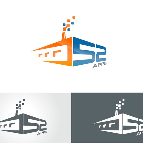 Logo Design - 52 Apps, Mobile App Developers Design by oceandesign