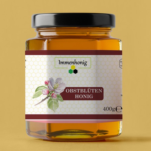 Obstbluten Honig Produkt Etiketten Fur Immenhonig Product Label Contest 99designs