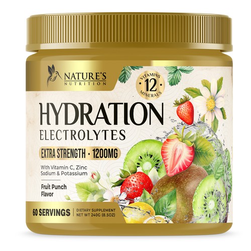 Hydration Electrolytes Design Needed for Nature's Nutrition Design by UnderTheSea™