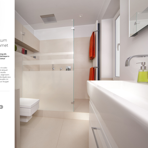 Web page design contest entry by portare