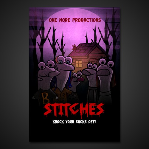 !!!DESIGN A SOCK-PUPPET HORROR/COMEDY MOVIE POSTER!!! Design by TR photografix