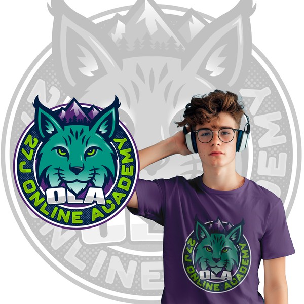 Simplified Mascot Logo Set for School Apparel & Digital Use