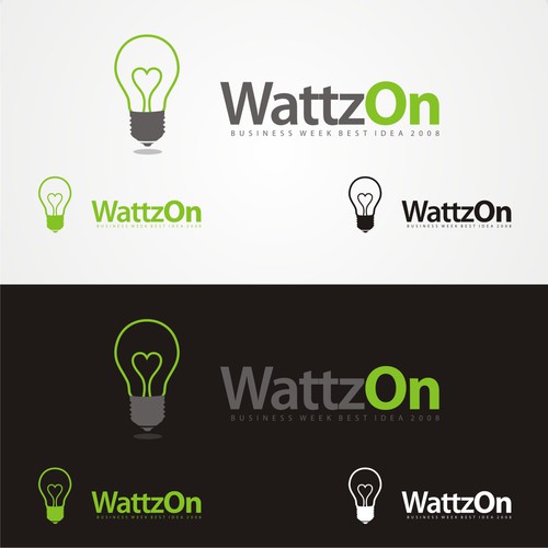 Help WattzOn (BusinessWeek Best Idea 2008) with a new logo Design by Bres