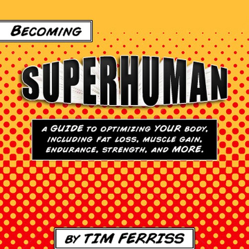 "Becoming Superhuman" Book Cover Design by Gunsmith