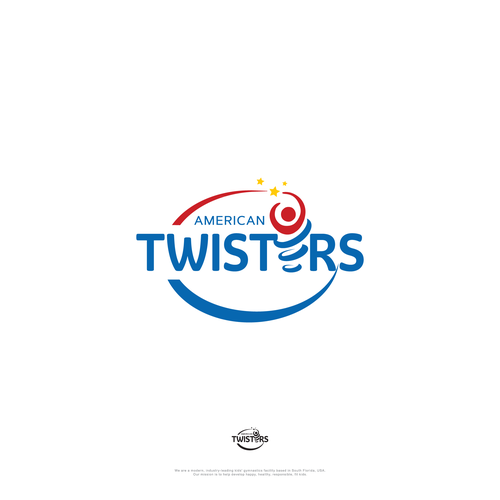 Twister Gymnastics Logo Rebrand - Modern, Exciting, Clean Logo Update for Kids Gymnastics Facility Design by Vinzsign™