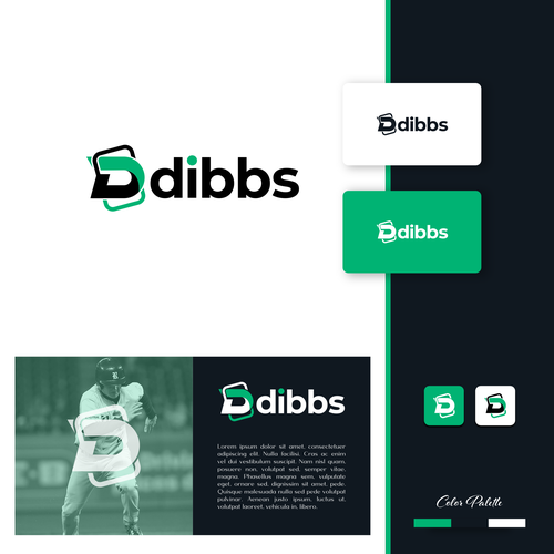 Dibbs - logo for fractional sports card trading market Design by Direwolf Design