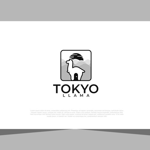 Outdoor brand logo for popular YouTube channel, Tokyo Llama Ontwerp door The Seño
