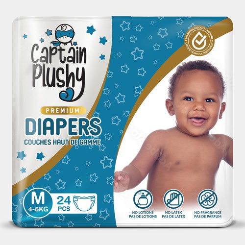 Packaging for playful baby diapers brand Design by Rajith Shantha