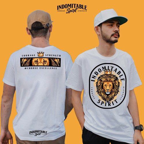 Lion tshirt design to inspire men to greatness Design by M E L O