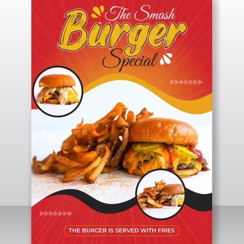 Smash Burger Marketing Materials Design by Noorvect