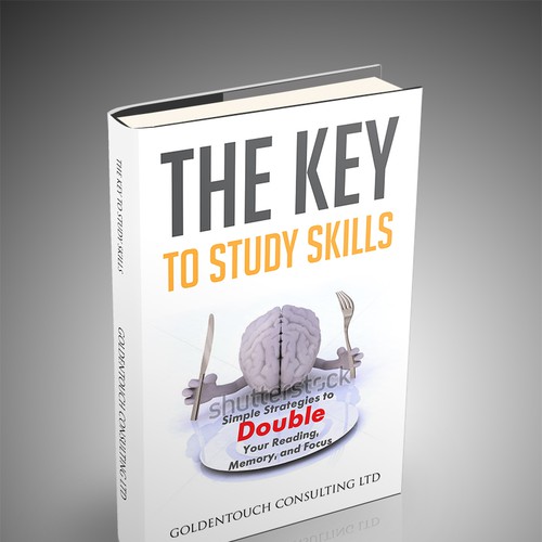 Design a book cover for "The Key to Study Skills:  Simple Strategies to Double Your Reading, Memory, and Focus" book Design von Pagatana