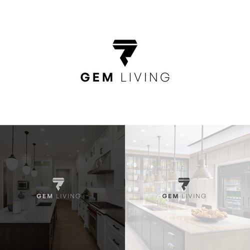 Geometrical, minimalist, modern brand design for Gem Living Design by SP-99