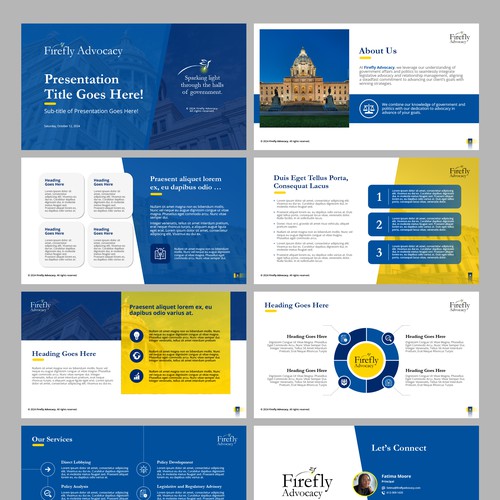 PowerPoint template contest entry by Wisden