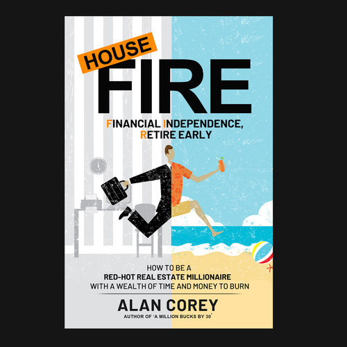 Eye-catching BOOK COVER with REAL ESTATE and EARLY RETIREMENT focus Design by Nat Pearl Designs