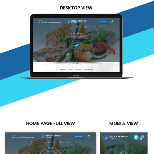 Design Miami Soul Seafood Restaurant Concept 1 Page Only por Udaan Technologies