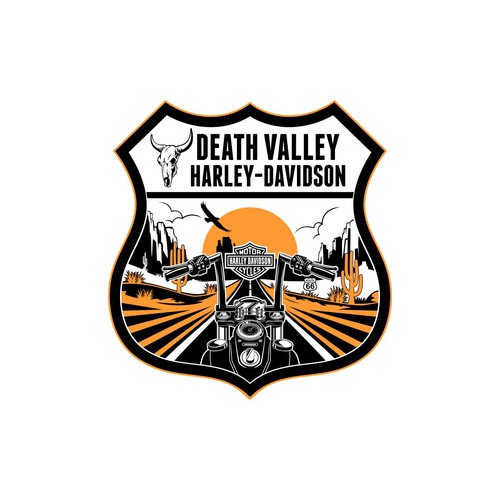 edgy harley-davidson logo Design by dan.elco09