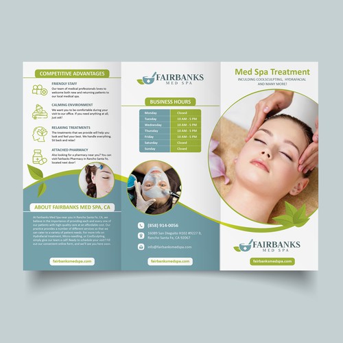 Fairbanks Med Spa Brochure Design réalisé par a y a n