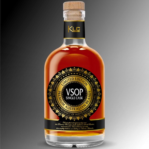 Classic & very premium Australian brandy label Design by Debdutta*