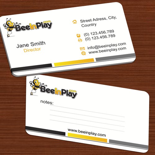 Help BeeInPlay with a Business Card Diseño de jopet-ns