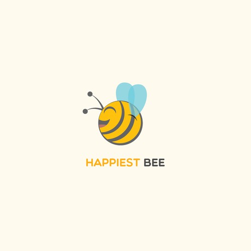 Design a cute, happy logo for Happiest Bee. Design réalisé par Aravind.Ajay