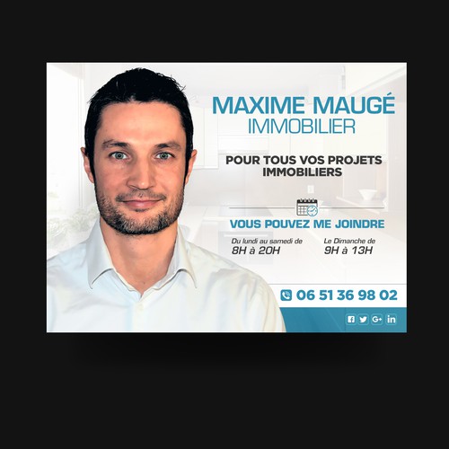 Cartelería propuesta en el concurso por Y&B