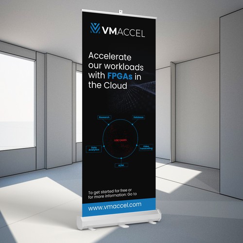 pull up banner needed for tech company Design by Sketch Media™