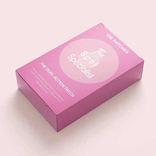 Pimple Patch PACKAGING to appeal to FEMALE BEAUTY user Design by 04kk graphics