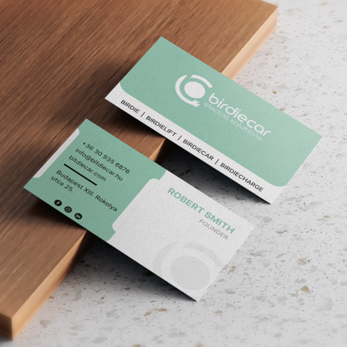 business card for company called birdie Design by KD creation