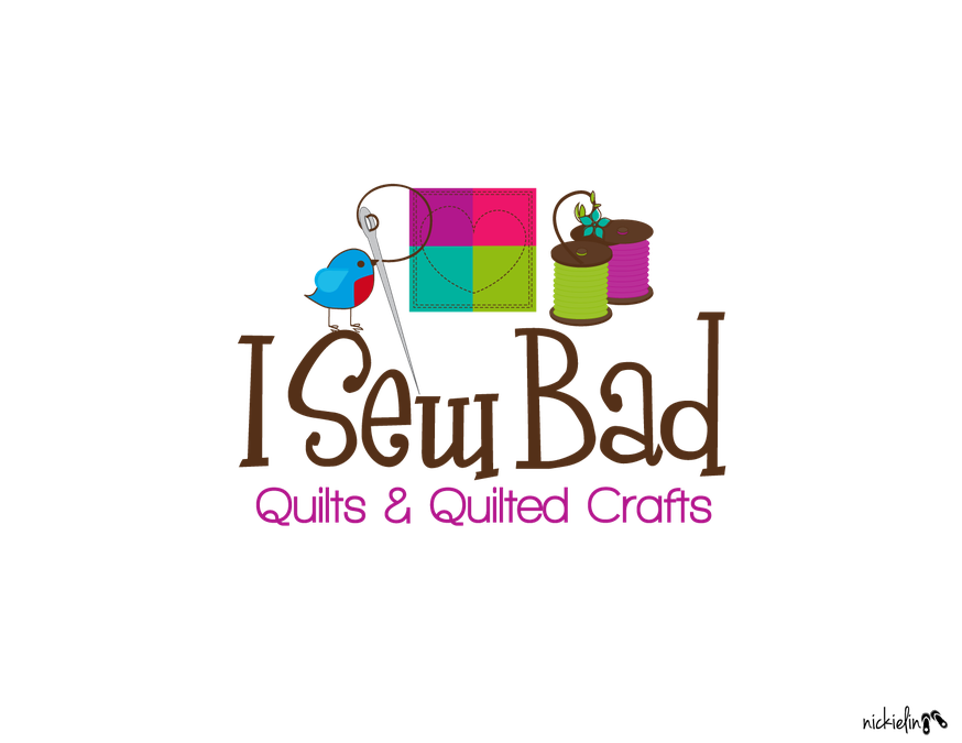 Help I Sew Bad Quilts and Quilted Crafts with a new logo Logo