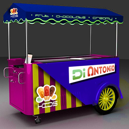 I need a design to customize ice cream cars with logo Di Antonio Gourmet Design by Konstantin Graphics