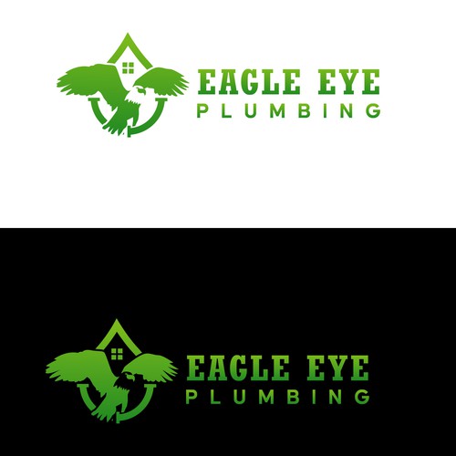 Eye catching and very marketable logo for plumbing company. The company name is Eagle Eye Plumbing Design by Anirban Giri