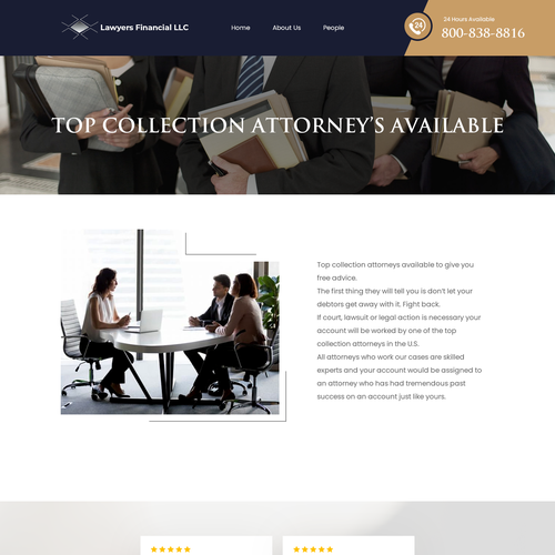 Debt Collection Website Design by Ilmash Network