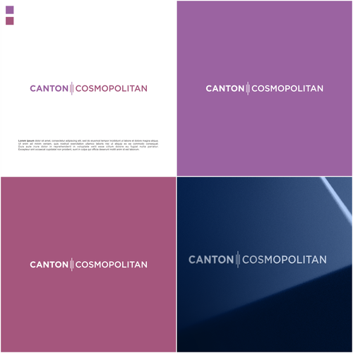 Logo for an office complex named The Canton Cosmopolitan. Design by akni_iney♠️