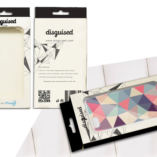 Create modern & stylish phone case packaging for high-end phone case company "disguised" Design by giuls.t