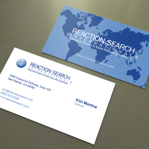 An'さんのCreate a new Business Card design for an Executive Search Companyデザイン