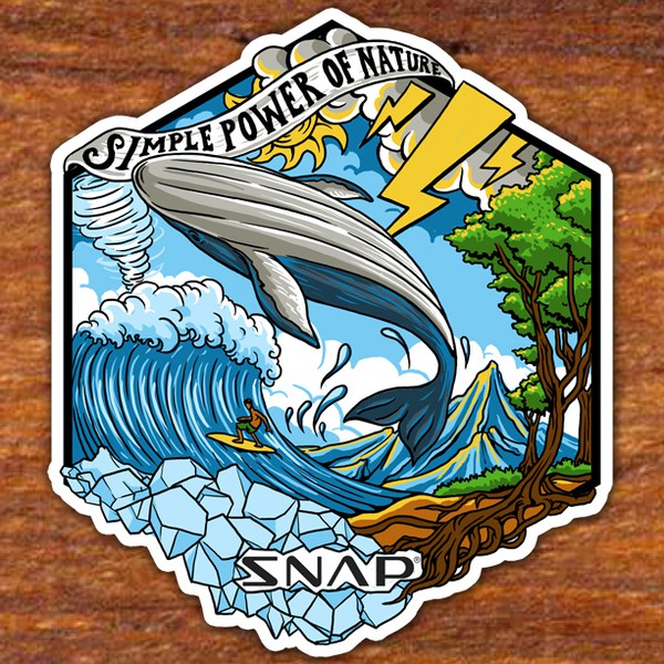 SNAP Power Nature sticker