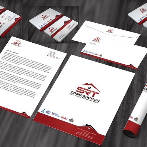 SRT Construction  needs a new stationery Design by FishingArtz