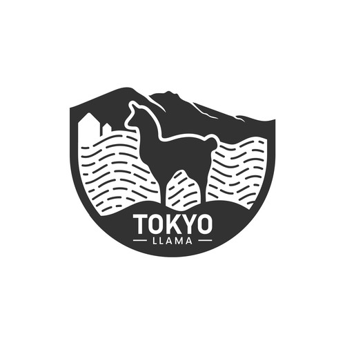 Outdoor brand logo for popular YouTube channel, Tokyo Llama Diseño de ceylongraphic