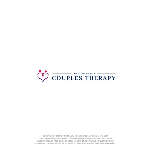 Simple, elegant logo to attract discerning couples therapy clients Design by oakbrand™