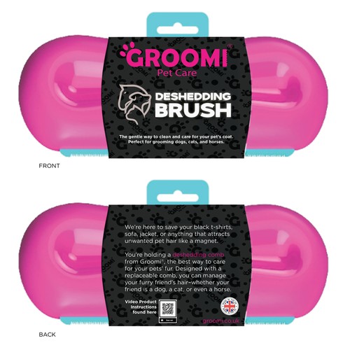 Viral Pet Brush NEW Packaging Sleeve! Design by Mr. Dibble Dabble