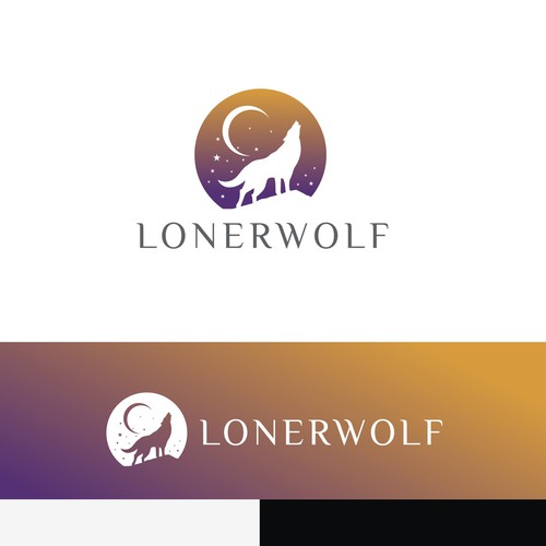 Wolf Sun/Moon Logo For Spiritual Website Design by MagesticD