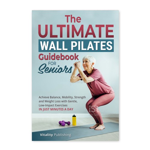 Wall Pilates for Seniors Book Cover Design by ag16