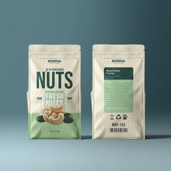 NORIVA - PREMIUM NUTS PACKAGING DESIGN
