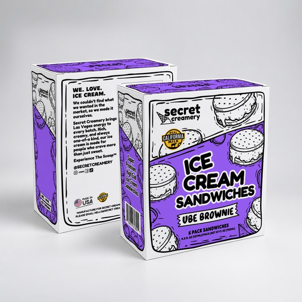 Secret Creamery Iceream Sandwich