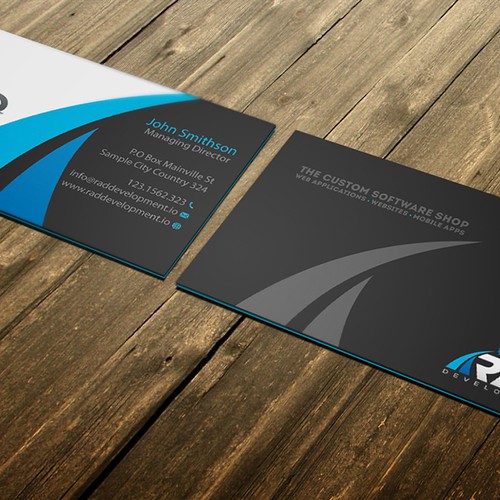 Design A Software Company Business Card You Can't Stop Looking At!! Design by conceptu