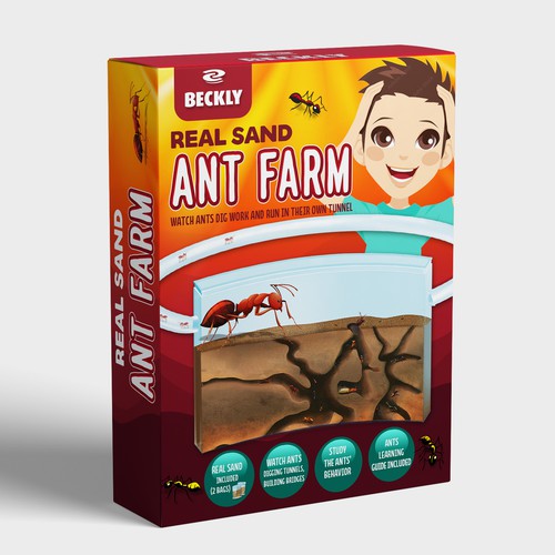 Eye Catching Ant Farm Box Design Design by Radmilica