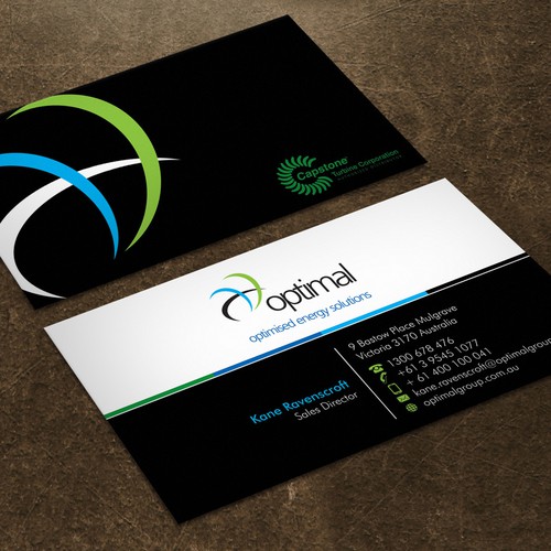 Create new business cards for Optimal Group Design réalisé par Xclusive16